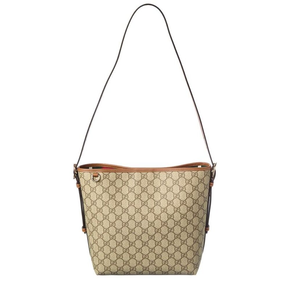 Gucci Gs Small Supreme Canvas & Leather Tote